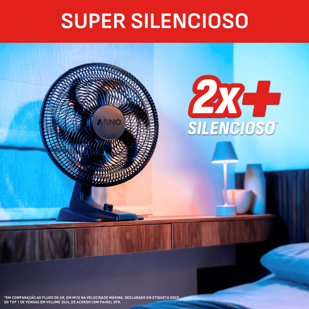 Ventilador de Mesa Arno Essential 40cm 140W VE2E