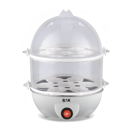 Cozedor de Ovos Elétrico Portátil BAK 14 Ovos - Branco