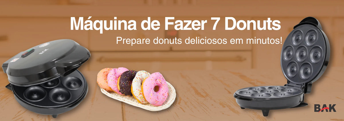 Máquina de Fazer 7 Donuts BAK DON850 800W